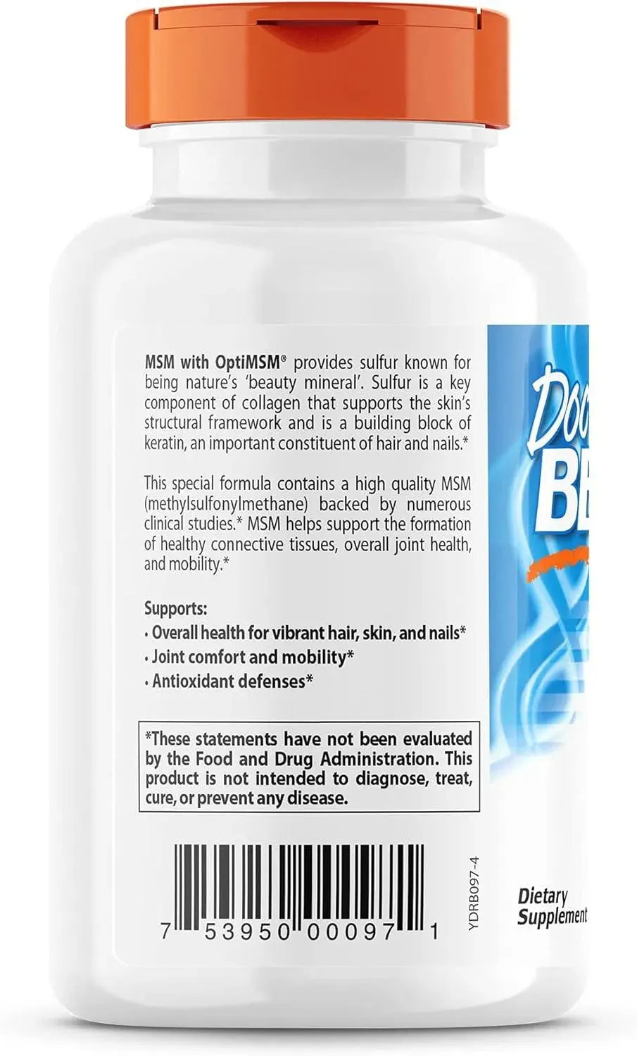 DOCTOR'S BEST - Doctor's Best MSM with OptiMSM 1500Mg. 120 Tabletas - The Red Vitamin MX - Suplementos Alimenticios - {{ shop.shopifyCountryName }}