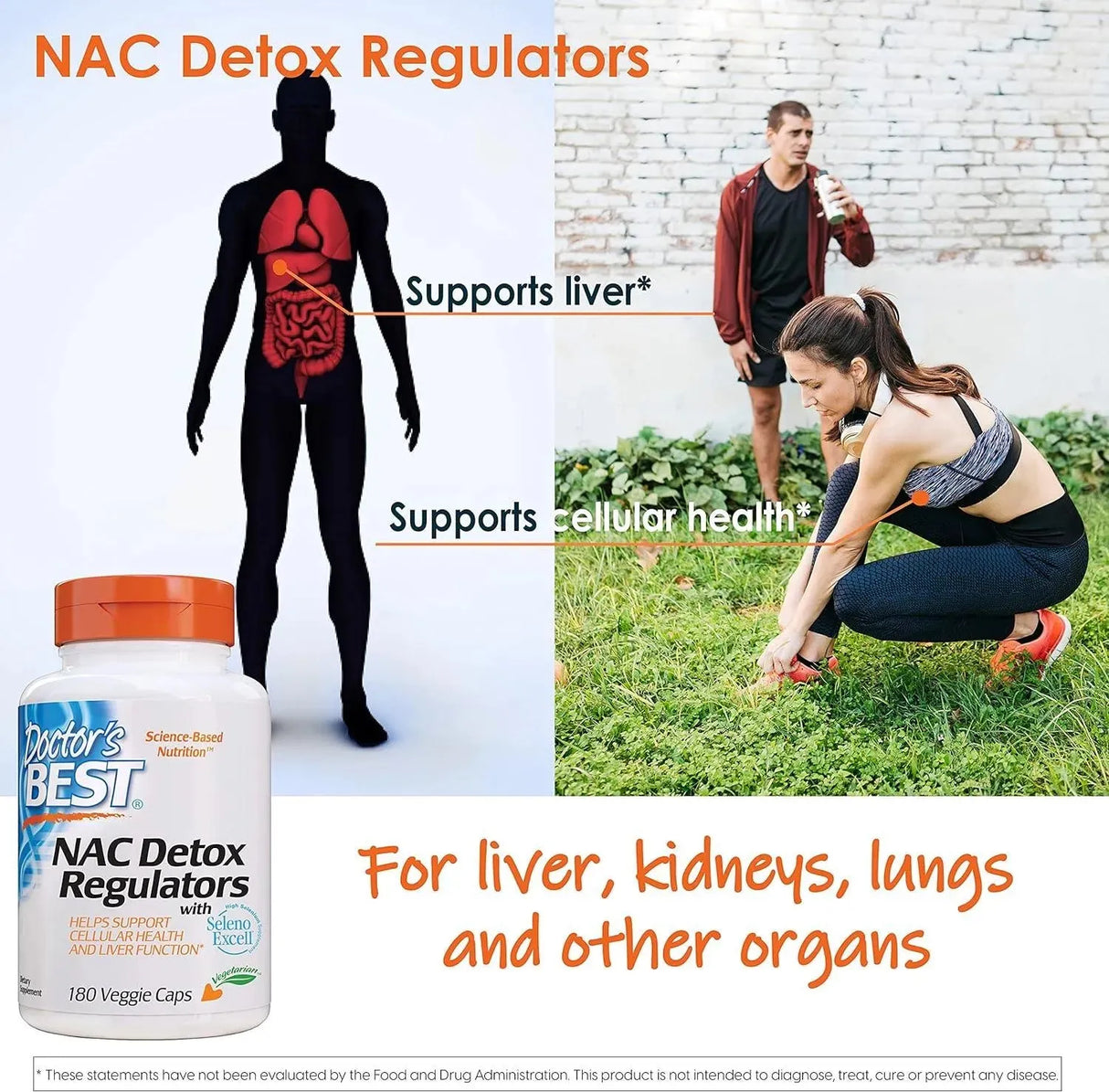 DOCTOR'S BEST - Doctor's Best NAC Detox Regulators 180 Capsulas - The Red Vitamin MX - Suplementos Alimenticios - {{ shop.shopifyCountryName }}