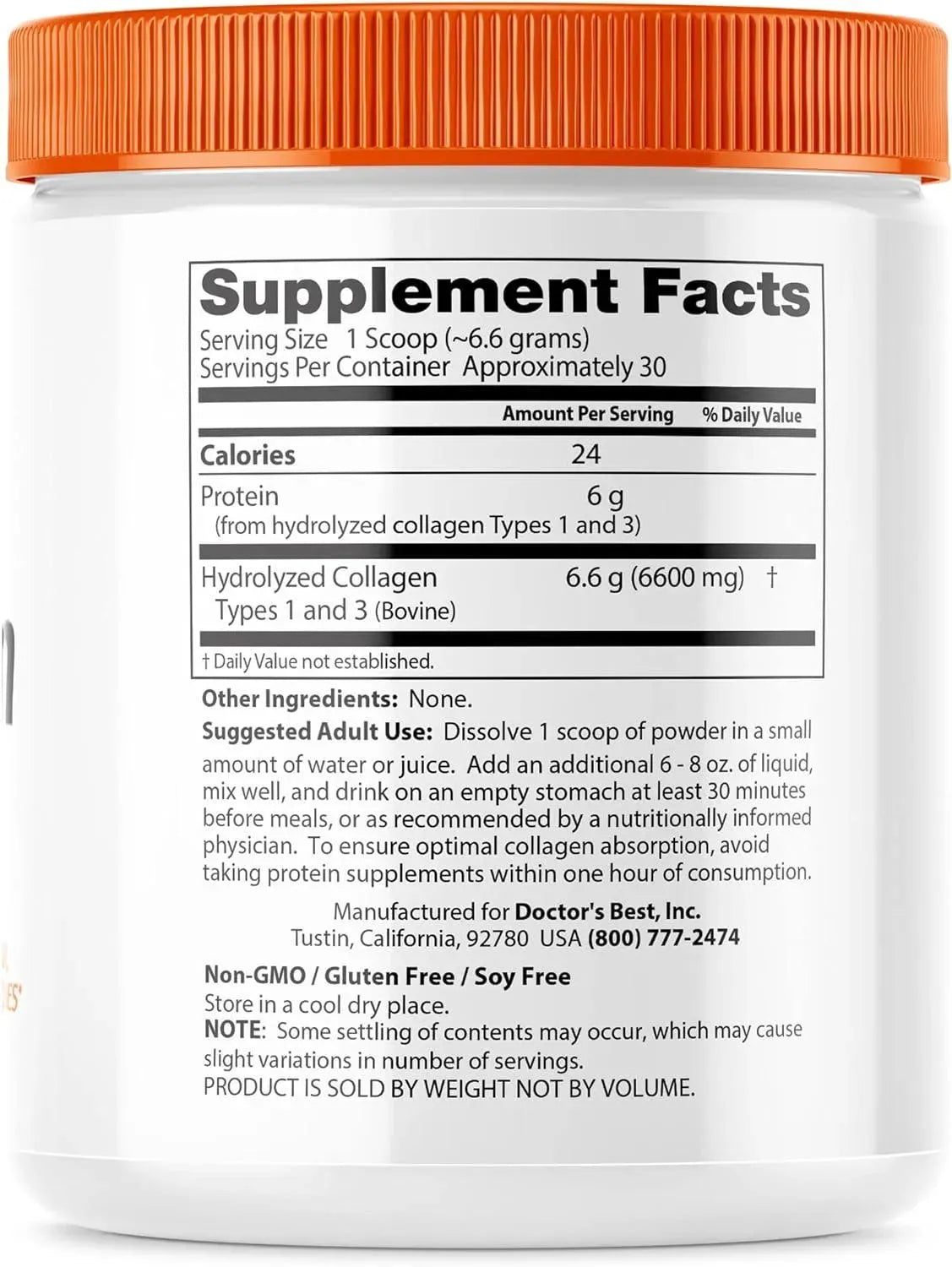 DOCTOR'S BEST - Doctor's Best Pure Collagen Types 1 & 3 200Gr. - The Red Vitamin MX - Suplementos Alimenticios - {{ shop.shopifyCountryName }}