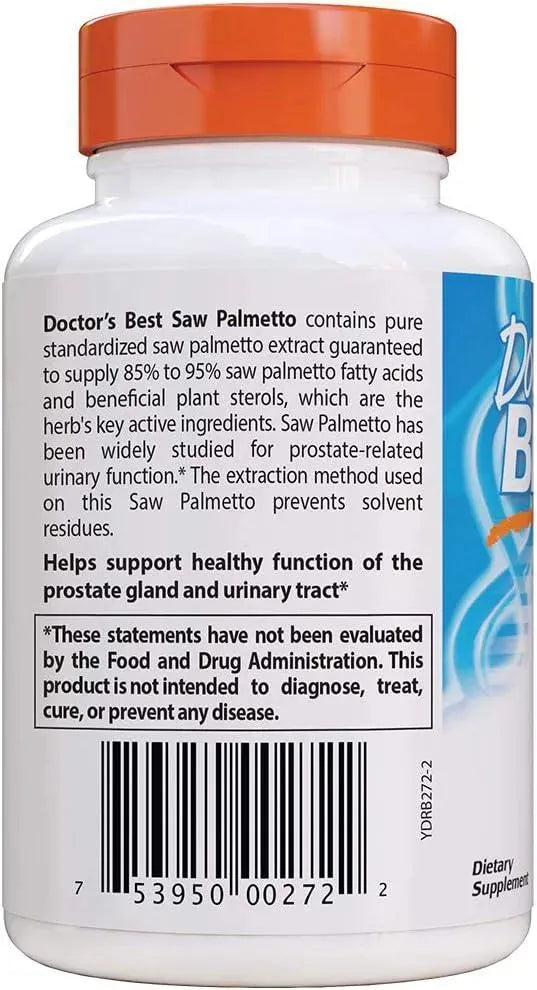 DOCTOR'S BEST - Doctor's Best Saw Palmetto 320Mg. 180 Capsulas Blandas - The Red Vitamin MX - Suplementos Alimenticios - {{ shop.shopifyCountryName }}