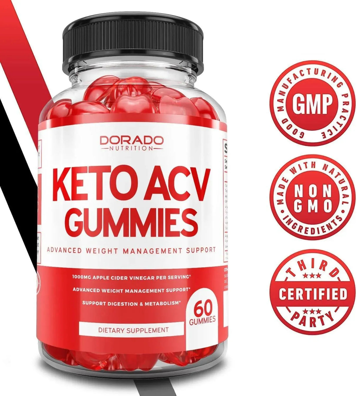 DORADO NUTRITION - Dorado Nutrition Keto Apple Cider Vinegar Gummies 60 Gomitas - The Red Vitamin MX - Suplementos Alimenticios - {{ shop.shopifyCountryName }}