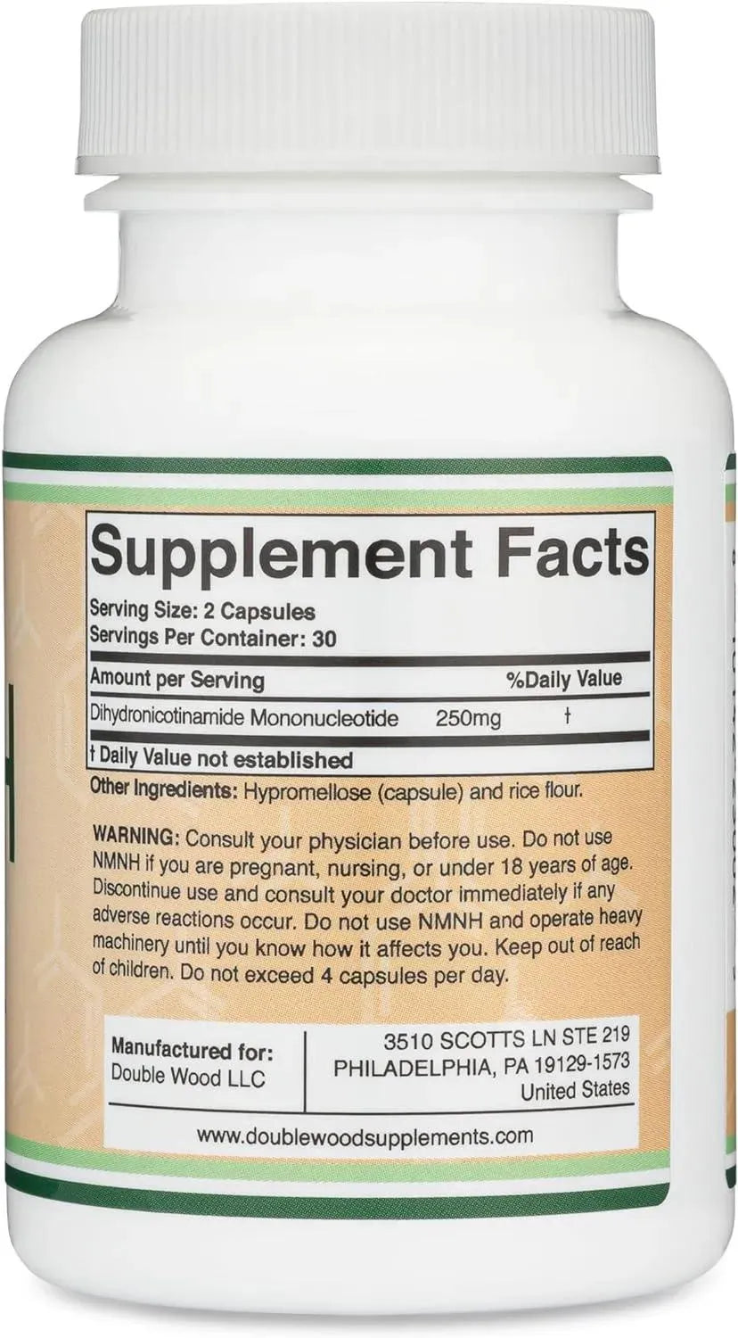 DOUBLE WOOD SUPPLEMENTS - Double Wood Supplements NMNH 250Mg. 60 Capsulas - The Red Vitamin MX - Suplementos Alimenticios - {{ shop.shopifyCountryName }}