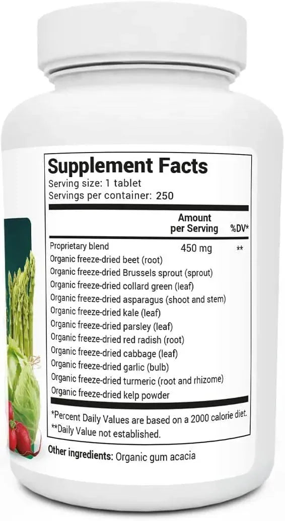 DR. BERG - Dr. Berg's Greens Superfood Cruciferous Vegetable 250 Tabletas - The Red Vitamin MX - Suplementos Alimenticios - {{ shop.shopifyCountryName }}