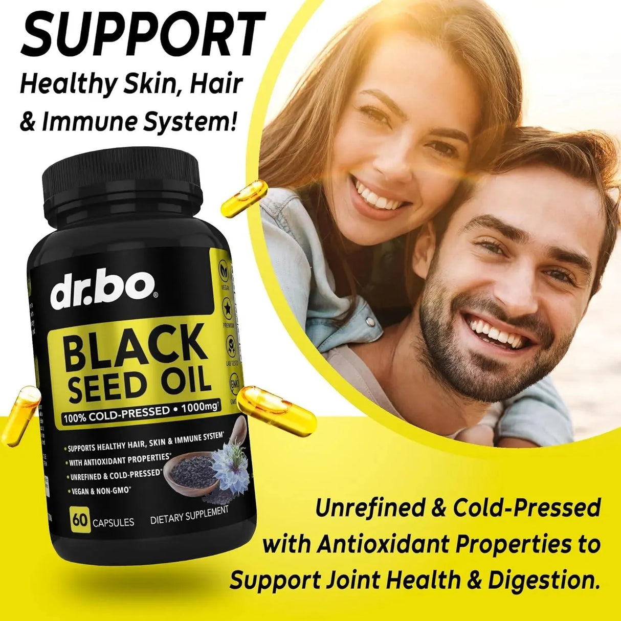 DR. BO - DR. BO Black Seed Oil 1000Mg. 60 Capsulas - The Red Vitamin MX - Suplementos Alimenticios - {{ shop.shopifyCountryName }}