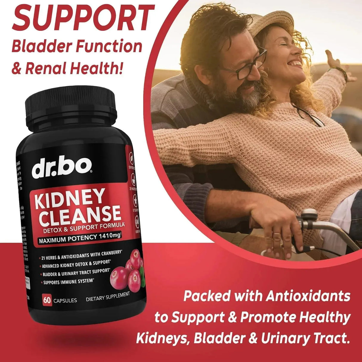 DR. BO - DR. BO Kidney Cleanse Detox Support 60 Capsulas - The Red Vitamin MX - Suplementos Alimenticios - {{ shop.shopifyCountryName }}