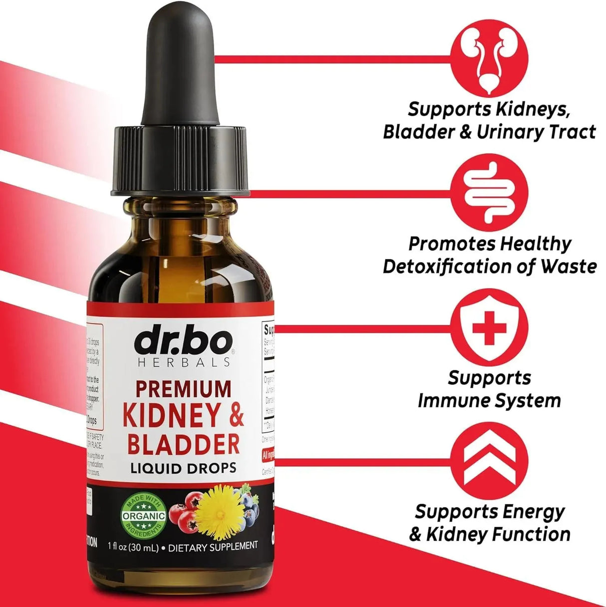 DR. BO - DR. BO Kidney Support Supplement 1 Fl.Oz. - The Red Vitamin MX - Suplementos Alimenticios - {{ shop.shopifyCountryName }}