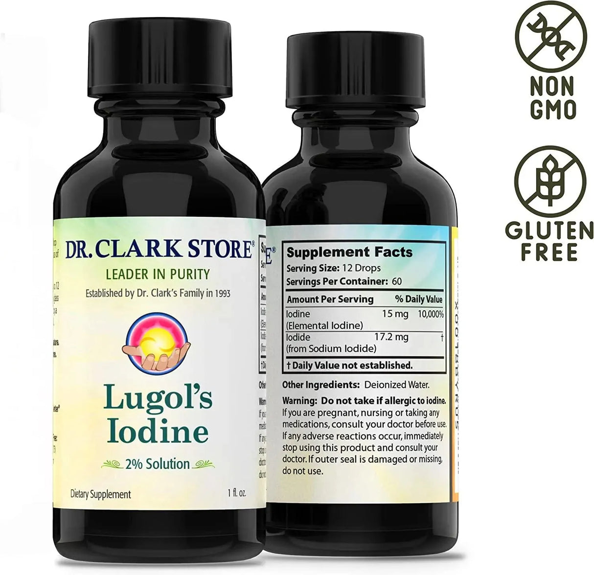 DR CLARK - Dr. Clark Lugol’s Iodine 2% Solution 1 Fl. Oz. - The Red Vitamin MX - Suplementos Alimenticios - {{ shop.shopifyCountryName }}
