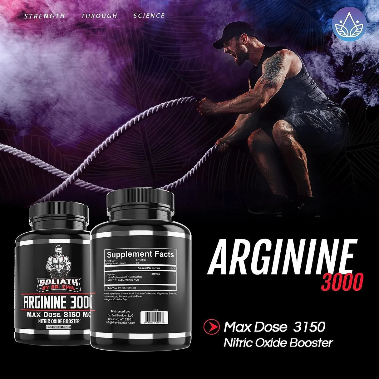 DR EMIL NUTRITION - Dr. Emil L Arginine 3150Mg. 90 Tabletas - The Red Vitamin MX - Suplementos Alimenticios - {{ shop.shopifyCountryName }}