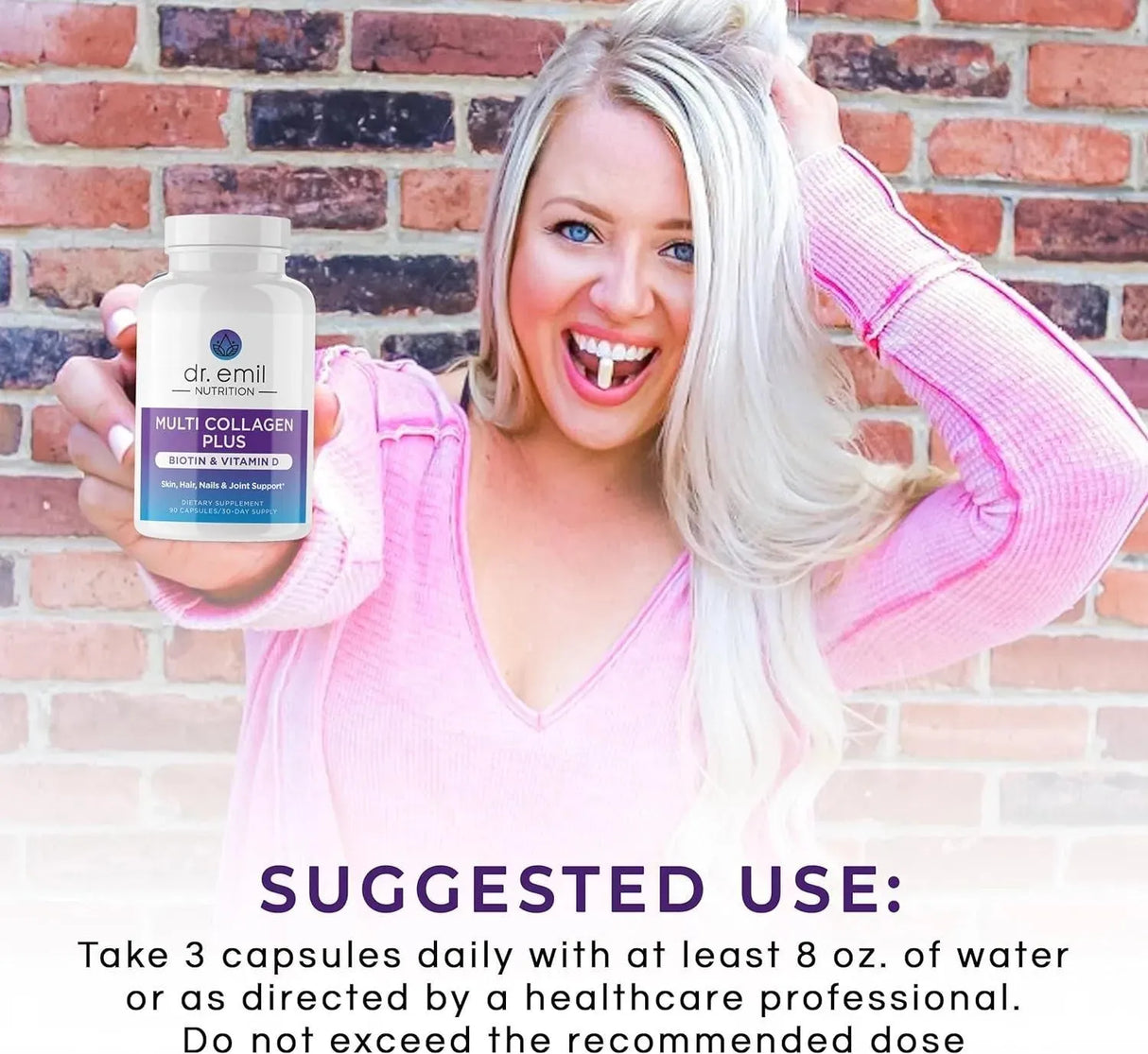 DR EMIL NUTRITION - DR EMIL NUTRITION Multi Collagen Peptides Plus Biotin and Vitamin D 90 Capsulas - The Red Vitamin MX - Suplementos Alimenticios - {{ shop.shopifyCountryName }}