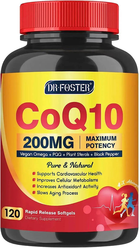DR FOSTER - DR FOSTER CoQ10 200Mg. 120 Capsulas Blandas - The Red Vitamin MX - Suplementos Alimenticios - {{ shop.shopifyCountryName }}