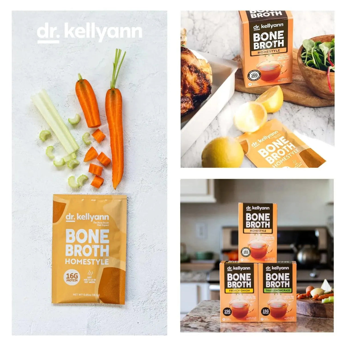 DR. KELLYANN - Dr. Kellyann Bone Broth Collagen Powder 7 Paquetes 18.5Gr. - The Red Vitamin MX - Suplementos Alimenticios - {{ shop.shopifyCountryName }}