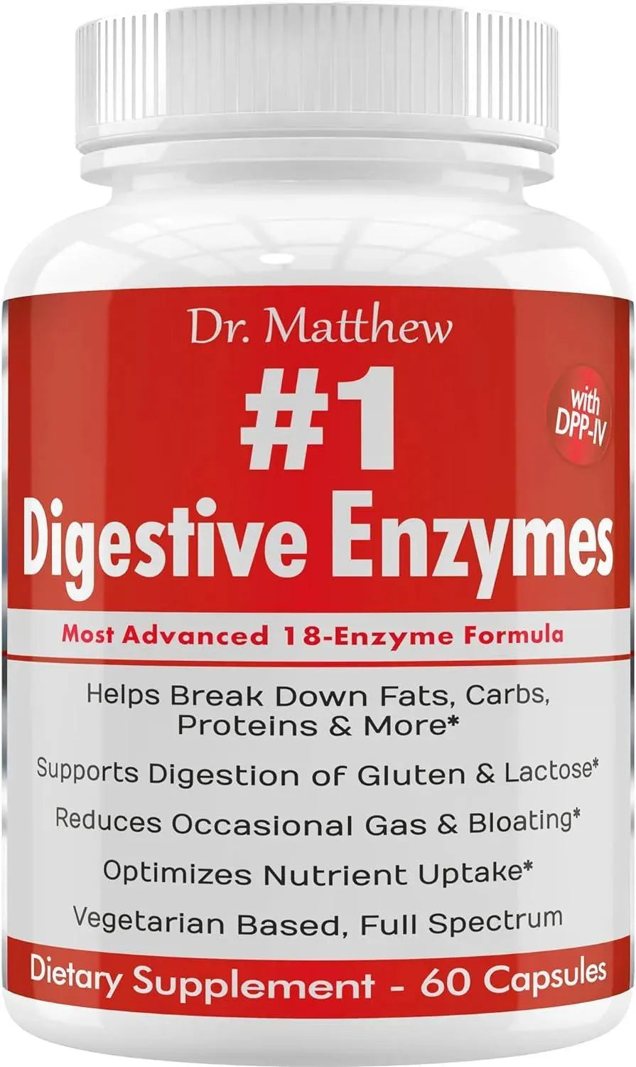DR. MATTHEW - Dr. Matthew Digestive Enzymes 60 Capsulas - The Red Vitamin MX - Suplementos Alimenticios - {{ shop.shopifyCountryName }}