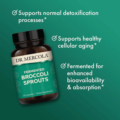 DR MERCOLA - Dr. Mercola Fermented Broccoli Sprouts 30 Capsulas - The Red Vitamin MX - Suplementos Alimenticios - {{ shop.shopifyCountryName }}