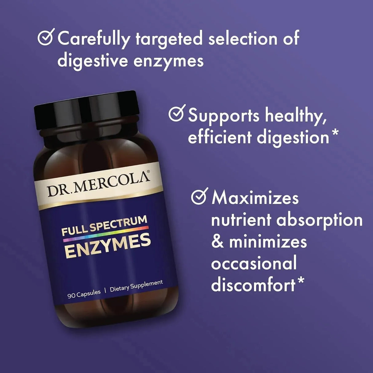 DR MERCOLA - Dr. Mercola Full Spectrum Enzymes 90 Capsulas - The Red Vitamin MX - Suplementos Alimenticios - {{ shop.shopifyCountryName }}