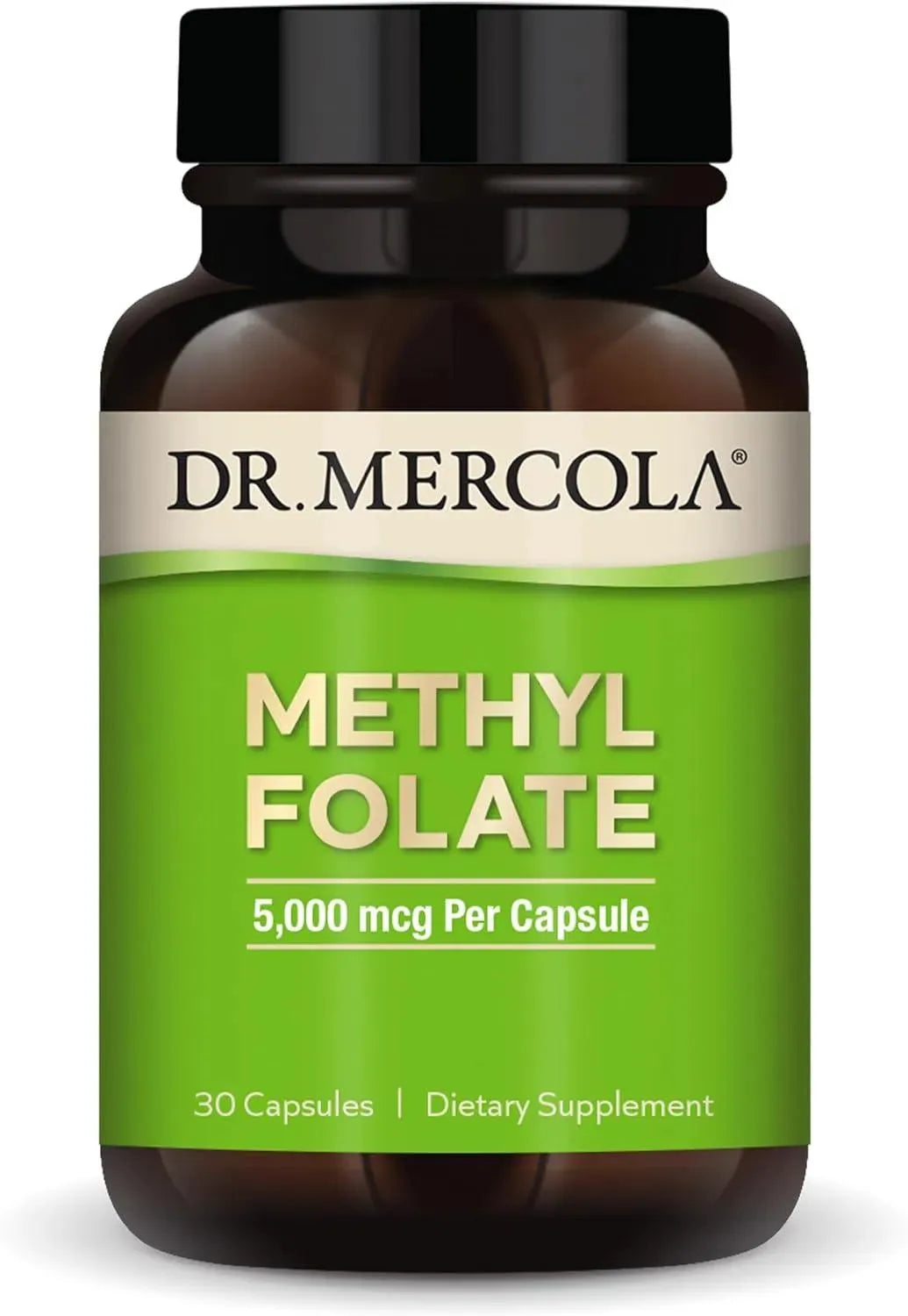 DR MERCOLA - Dr. Mercola Methyl Folate 5000mcg 30 Capsulas - The Red Vitamin MX - Suplementos Alimenticios - {{ shop.shopifyCountryName }}