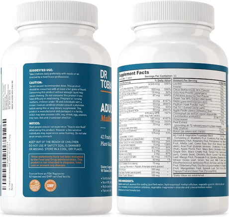 DR TOBIAS - Dr. Tobias Adult Multivitamin 90 Tabletas - The Red Vitamin MX - Suplementos Alimenticios - {{ shop.shopifyCountryName }}