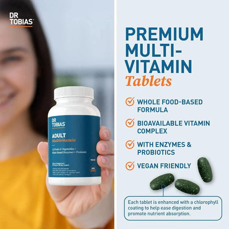 DR TOBIAS - Dr. Tobias Adult Multivitamin 90 Tabletas - The Red Vitamin MX - Suplementos Alimenticios - {{ shop.shopifyCountryName }}