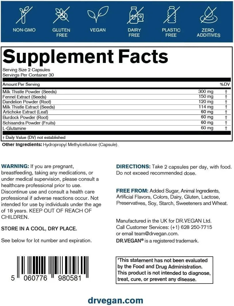 DR. VEGAN - DR.VEGAN Debloat & Detox 60 Capsulas - The Red Vitamin MX - Suplementos Alimenticios - {{ shop.shopifyCountryName }}