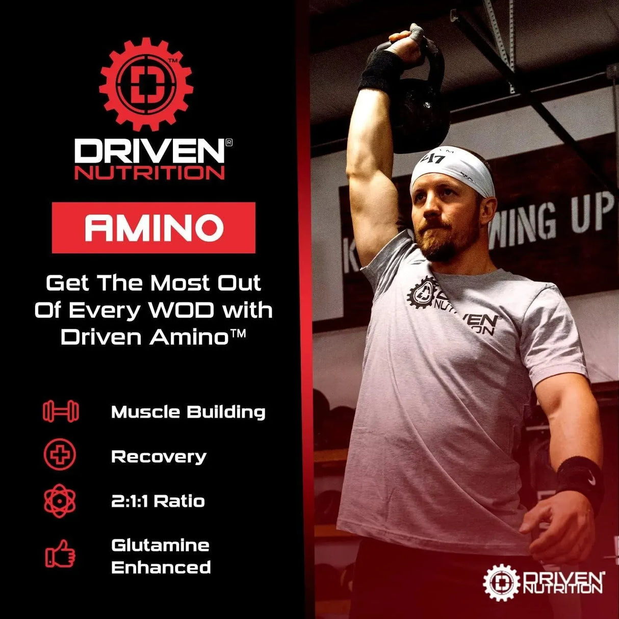 DRIVEN NUTRITION - Driven Nutrition Amino Branched-Chain Amino Acid with Glutamine 325Gr. - The Red Vitamin MX - Suplementos Alimenticios - {{ shop.shopifyCountryName }}
