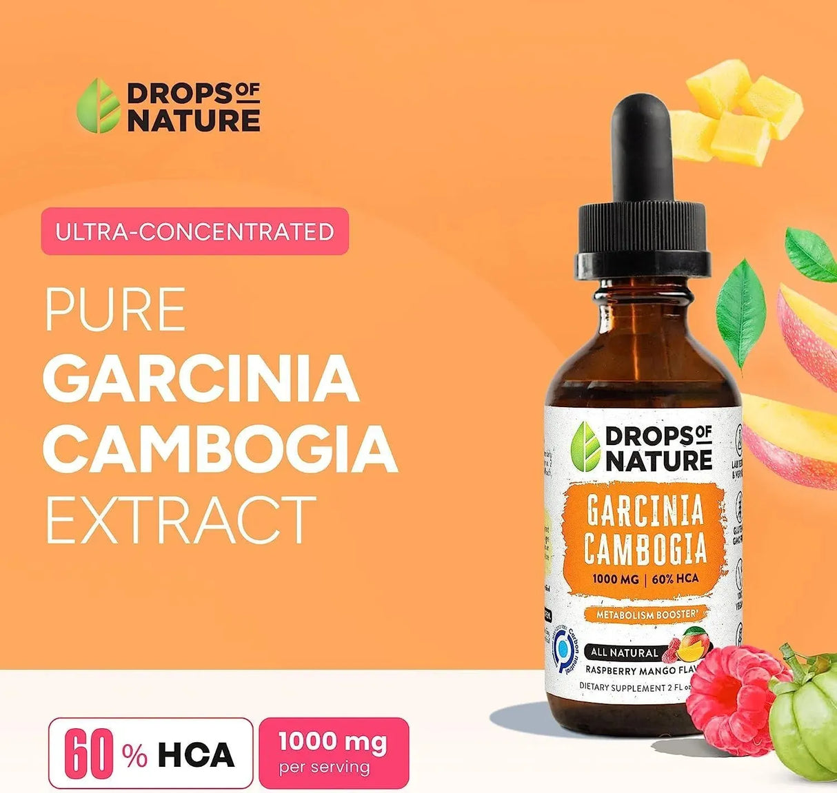 DROPS OF NATURE - Drops Of Nature Garcinia Cambogia 1000Mg. 60Ml. - The Red Vitamin MX - Suplementos Alimenticios - {{ shop.shopifyCountryName }}
