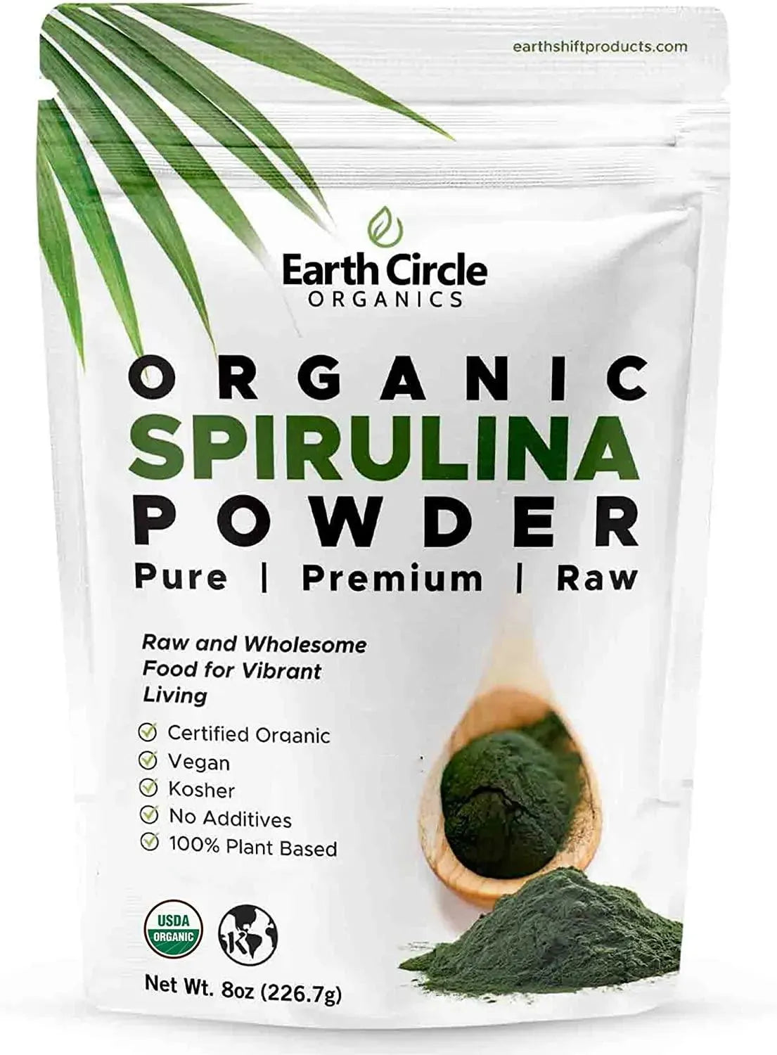 EARTH CIRCLE ORGANICS - Earth Circle Organics Organic Spirulina Powder 226.7Gr. - The Red Vitamin MX - Suplementos Alimenticios - {{ shop.shopifyCountryName }}