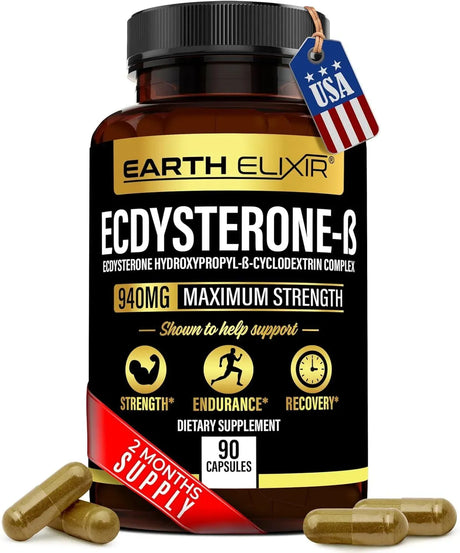 EARTH ELIXIR - Earth Elixir Ecdysterone 940Mg. 90 Capsulas - The Red Vitamin MX - Suplementos Alimenticios - {{ shop.shopifyCountryName }}