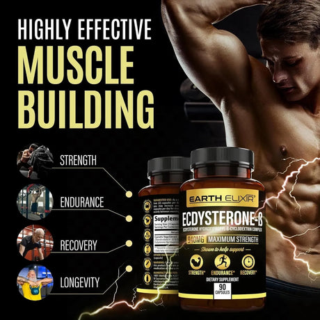 EARTH ELIXIR - Earth Elixir Ecdysterone 940Mg. 90 Capsulas - The Red Vitamin MX - Suplementos Alimenticios - {{ shop.shopifyCountryName }}