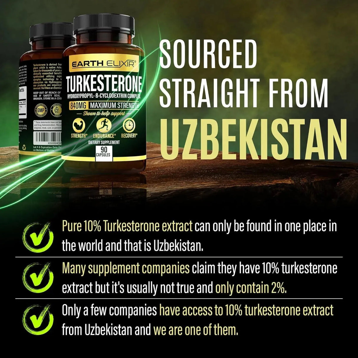 EARTH ELIXIR - Earth Elixir Turkesterone 840Mg. 90 Capsulas - The Red Vitamin MX - Suplementos Alimenticios - {{ shop.shopifyCountryName }}