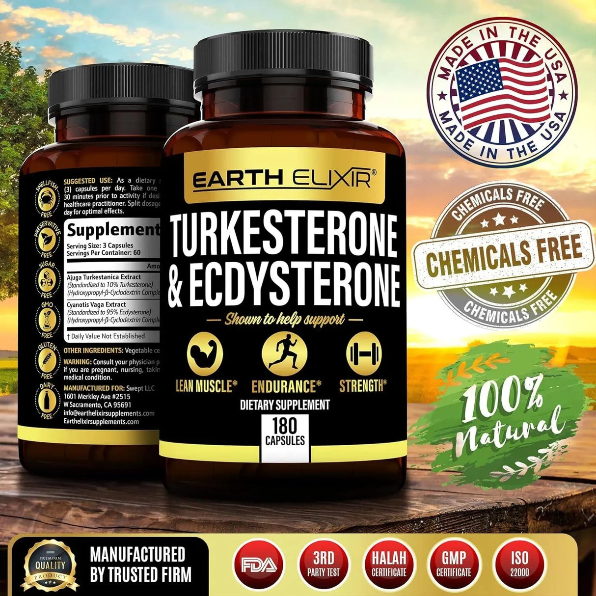 EARTH ELIXIR - Earth Elixir Turkesterone and Ecdysterone Supplements 180 Capsulas - The Red Vitamin MX - Suplementos Alimenticios - {{ shop.shopifyCountryName }}