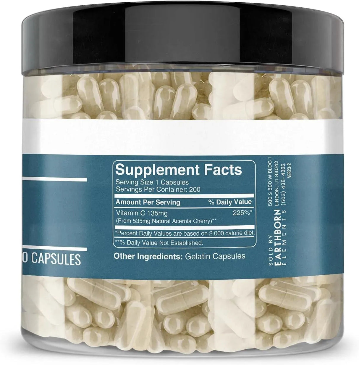 EARTHBORN ELEMENTS - Earthborn Elements Acerola Cherry 200 Capsulas - The Red Vitamin MX - Suplementos Alimenticios - {{ shop.shopifyCountryName }}