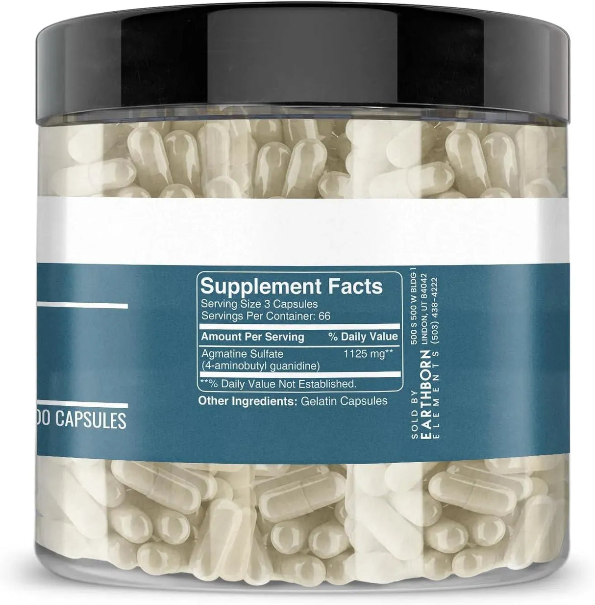 EARTHBORN ELEMENTS - Earthborn Elements Agmatine Sulfate 200 Capsulas - The Red Vitamin MX - Suplementos Alimenticios - {{ shop.shopifyCountryName }}