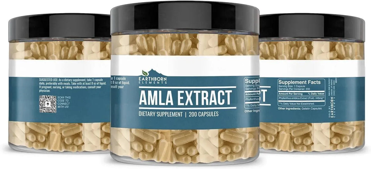 EARTHBORN ELEMENTS - Earthborn Elements Amla Extract 200 Capsulas - The Red Vitamin MX - Suplementos Alimenticios - {{ shop.shopifyCountryName }}