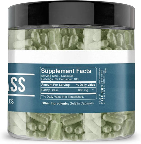 EARTHBORN ELEMENTS - Earthborn Elements Barley Grass 200 Capsulas - The Red Vitamin MX - Suplementos Alimenticios - {{ shop.shopifyCountryName }}