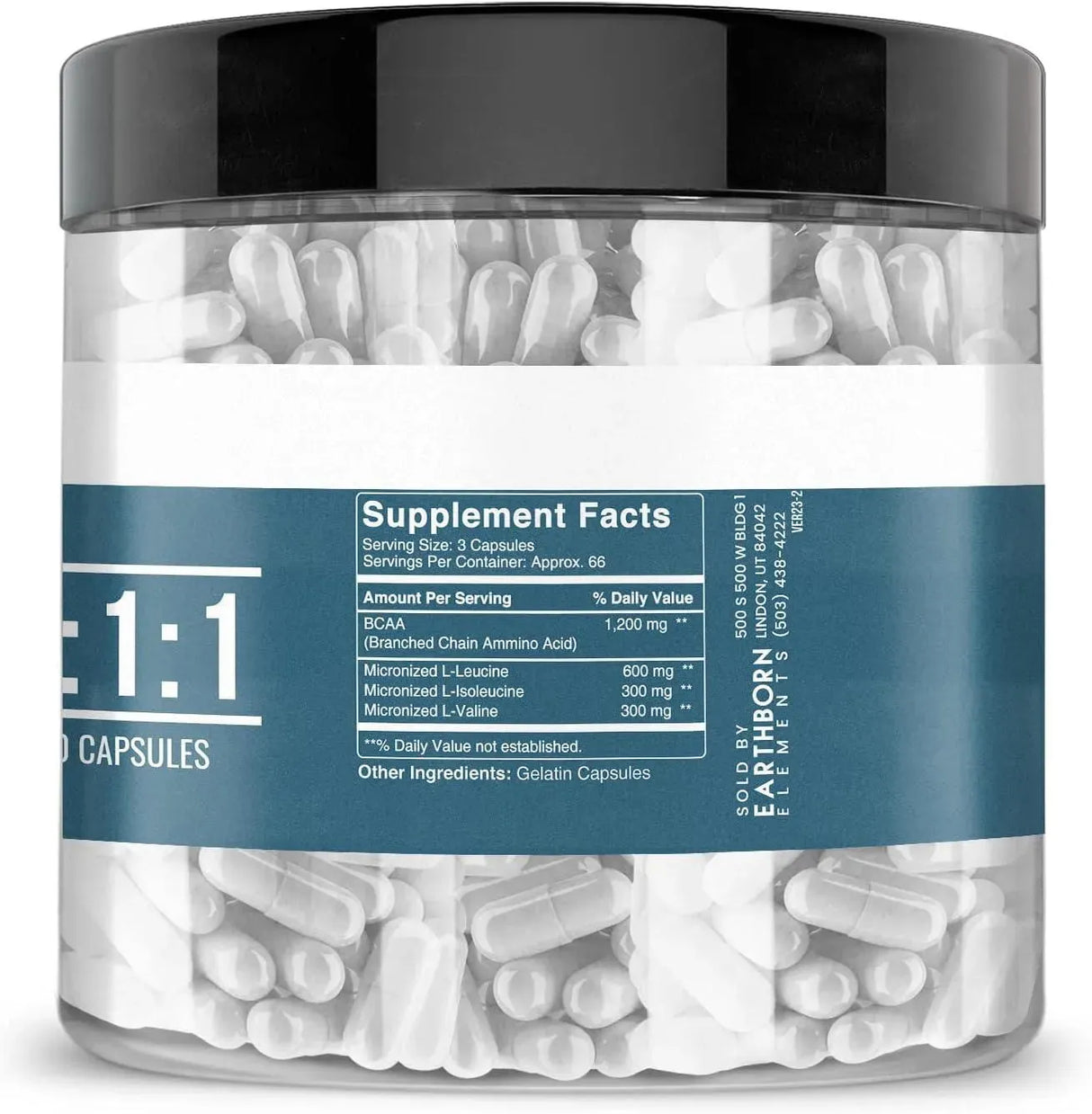 EARTHBORN ELEMENTS - Earthborn Elements BCAA 200 Capsulas - The Red Vitamin MX - Suplementos Alimenticios - {{ shop.shopifyCountryName }}