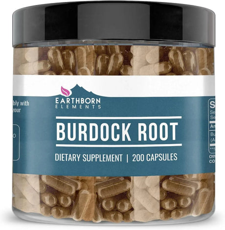 EARTHBORN ELEMENTS - Earthborn Elements Burdock Root 200 Capsulas - The Red Vitamin MX - Suplementos Alimenticios - {{ shop.shopifyCountryName }}
