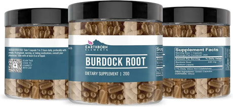 EARTHBORN ELEMENTS - Earthborn Elements Burdock Root 200 Capsulas - The Red Vitamin MX - Suplementos Alimenticios - {{ shop.shopifyCountryName }}