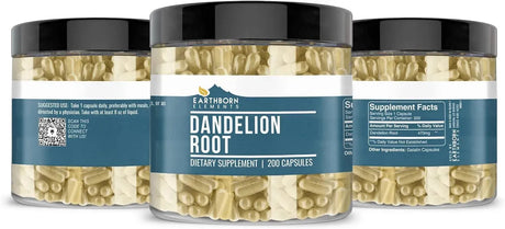 EARTHBORN ELEMENTS - Earthborn Elements Dandelion Root 200 Capsulas - The Red Vitamin MX - Suplementos Alimenticios - {{ shop.shopifyCountryName }}