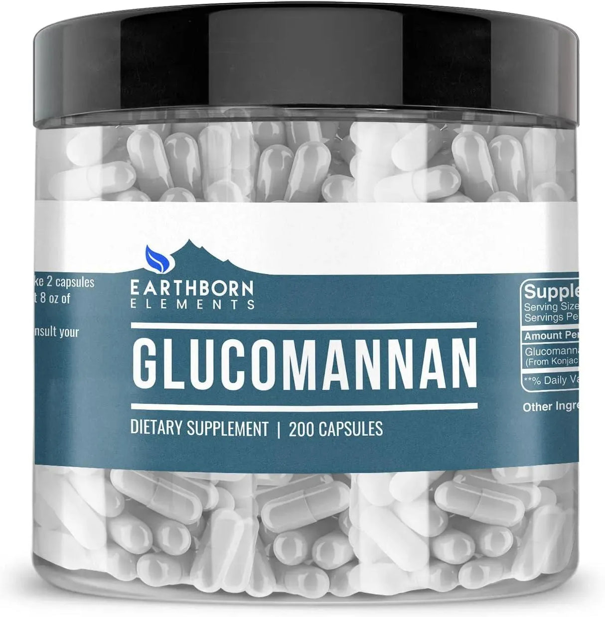 EARTHBORN ELEMENTS - Earthborn Elements Glucomannan 200 Capsulas - The Red Vitamin MX - Suplementos Alimenticios - {{ shop.shopifyCountryName }}