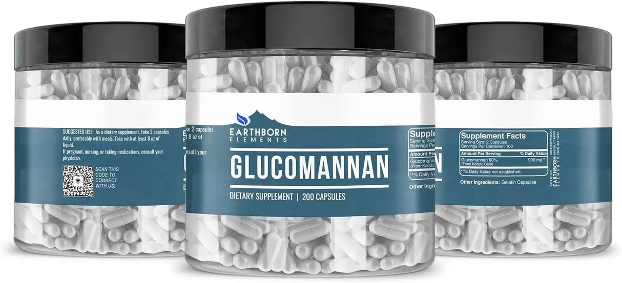 EARTHBORN ELEMENTS - Earthborn Elements Glucomannan 200 Capsulas - The Red Vitamin MX - Suplementos Alimenticios - {{ shop.shopifyCountryName }}