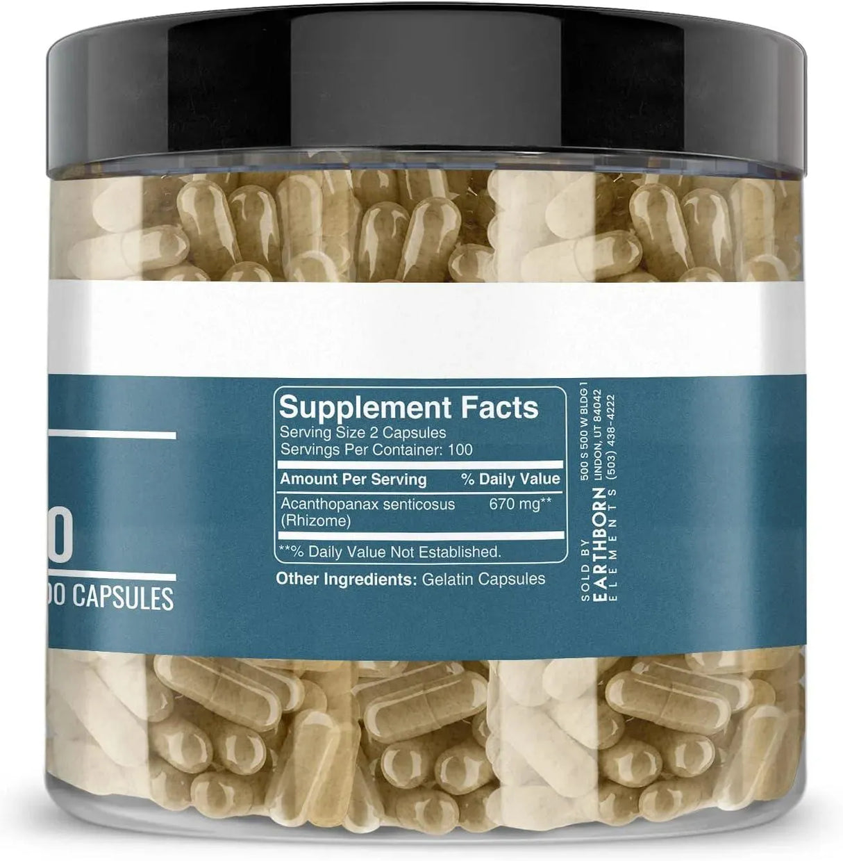 EARTHBORN ELEMENTS - Earthborn Elements Siberian Eleuthero 200 Capsulas - The Red Vitamin MX - Suplementos Alimenticios - {{ shop.shopifyCountryName }}