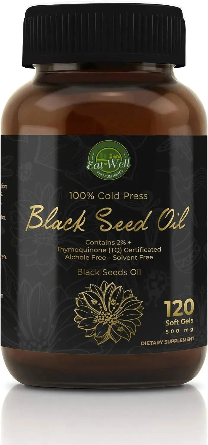 EAT WELL PREMIUM FOODS - Eat Well Black Seed Oil 500Mg. 120 Capsulas Blandas - The Red Vitamin MX - Suplementos Alimenticios - {{ shop.shopifyCountryName }}
