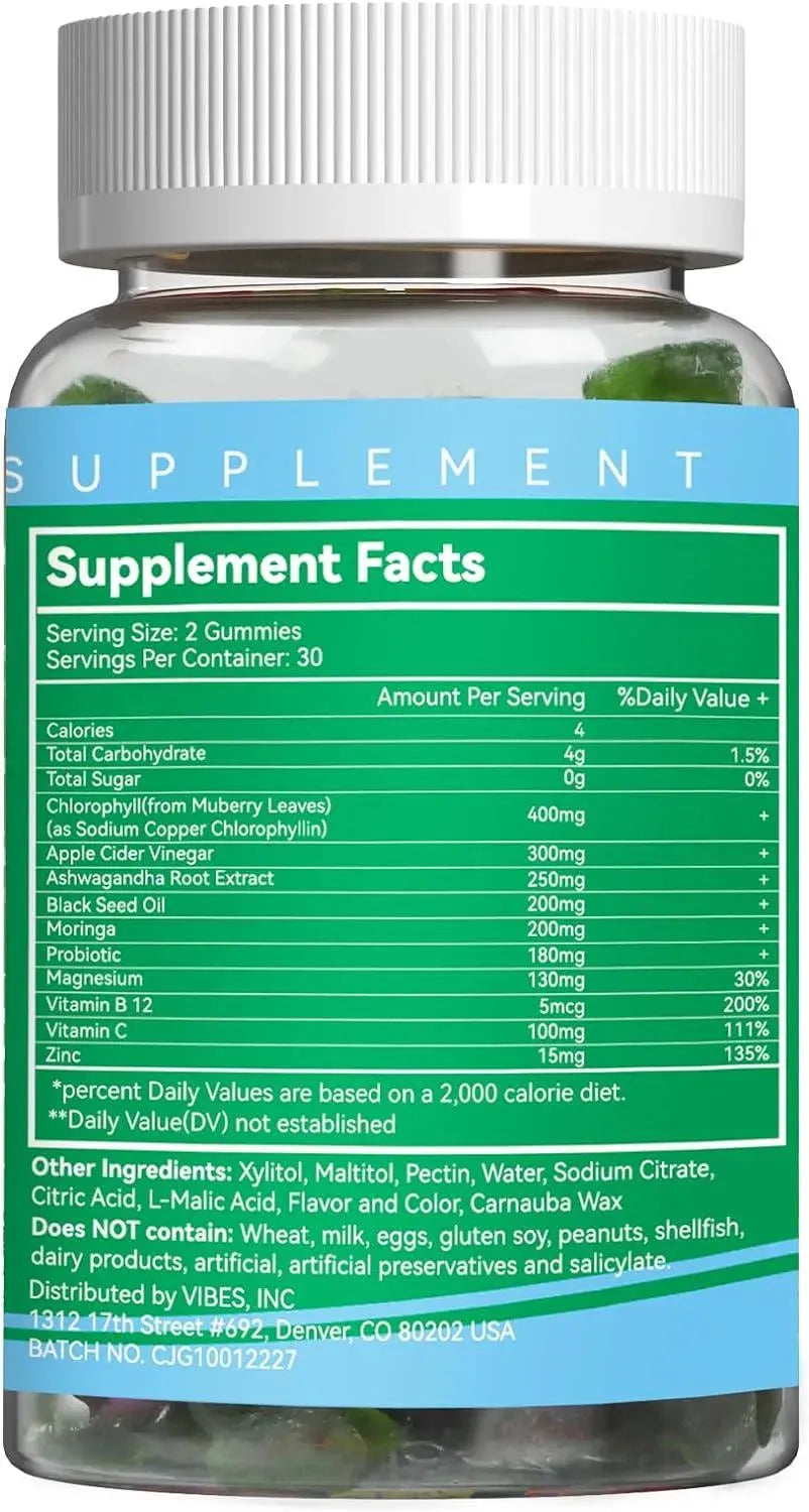 EAZGOO - EAZGOO Chlorophyll Gummies with Apple Cider Vinegar 60 Gomitas - The Red Vitamin MX - Suplementos Alimenticios - {{ shop.shopifyCountryName }}