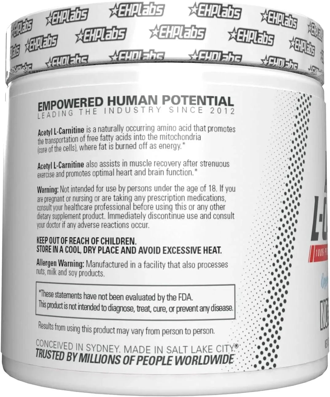 EHPLABS - EHPlabs Acetyl L Carnitine Powder 100Gr. - The Red Vitamin MX - Suplementos Alimenticios - {{ shop.shopifyCountryName }}