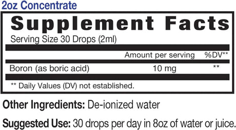 EIDON - Eidon Ionic Minerals Liquid Boron Drops 60Ml. - The Red Vitamin MX - Suplementos Alimenticios - {{ shop.shopifyCountryName }}