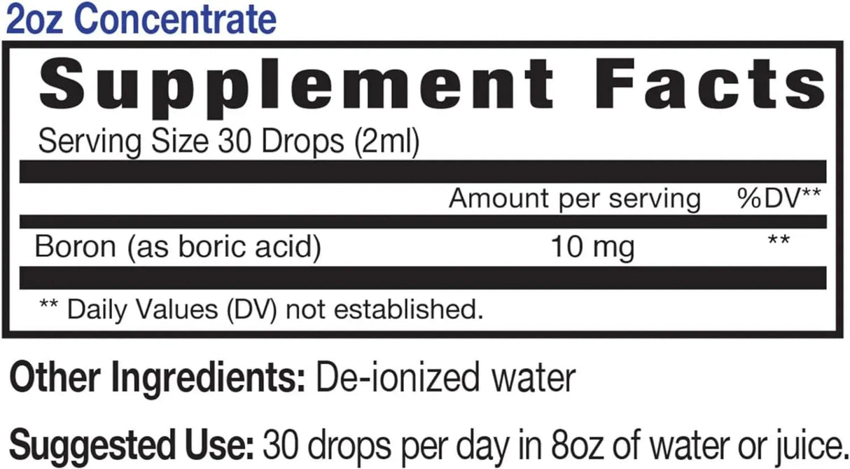 EIDON - Eidon Ionic Minerals Liquid Boron Drops 60Ml. - The Red Vitamin MX - Suplementos Alimenticios - {{ shop.shopifyCountryName }}