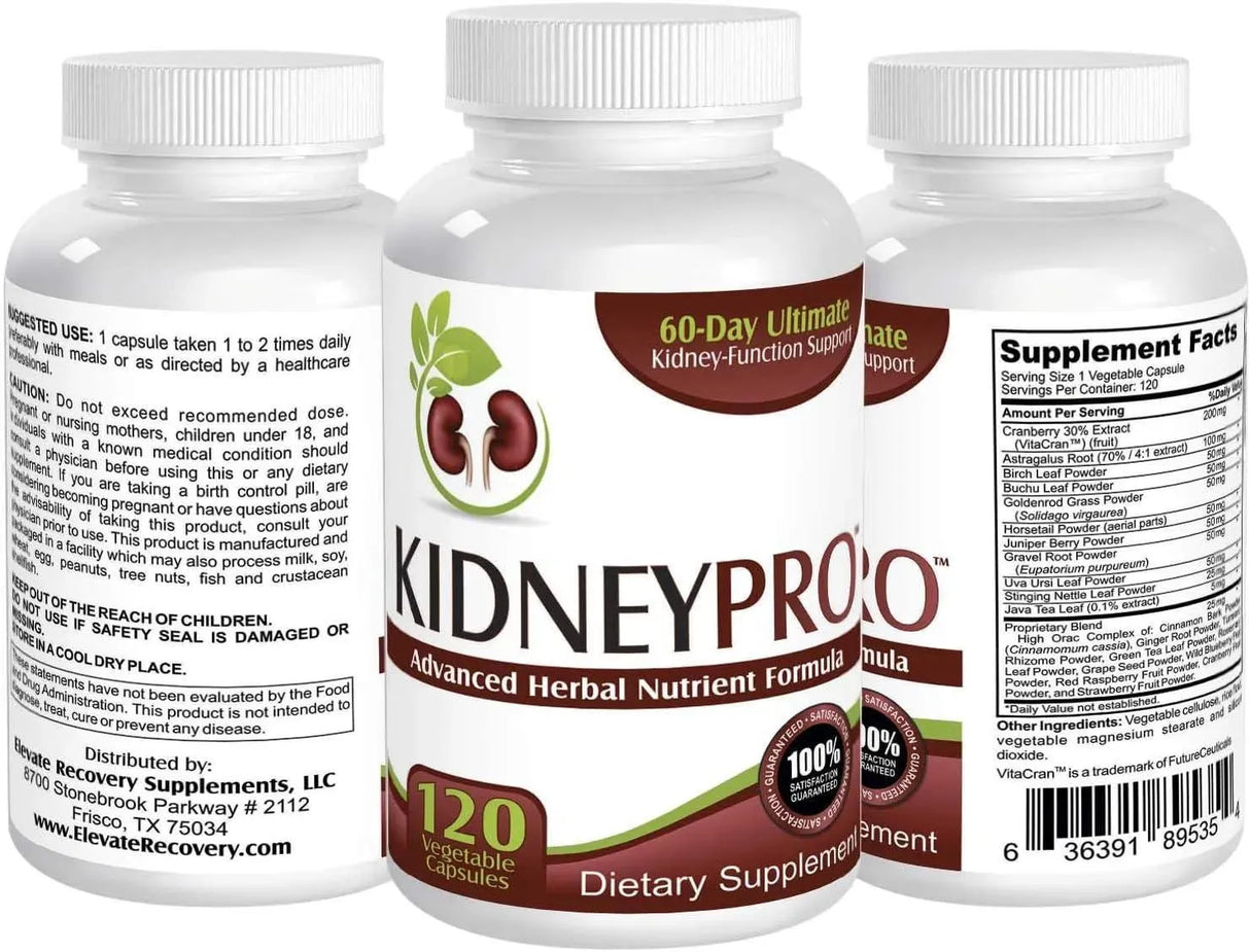 ELEVATE RECOVERY - Elevate Recovery Kidney-Pro 120 Capsulas - The Red Vitamin MX - Suplementos Alimenticios - {{ shop.shopifyCountryName }}