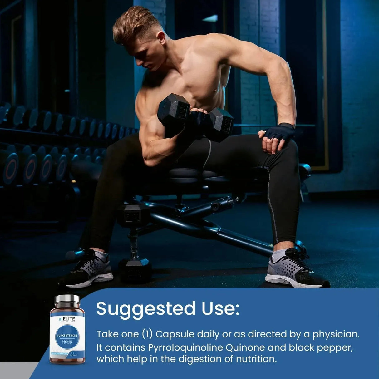 ELITE HEALTH LAB - Elite Health Lab Turkesterone Supplement 610Mg. 30 Capsulas - The Red Vitamin MX - Suplementos Alimenticios - {{ shop.shopifyCountryName }}