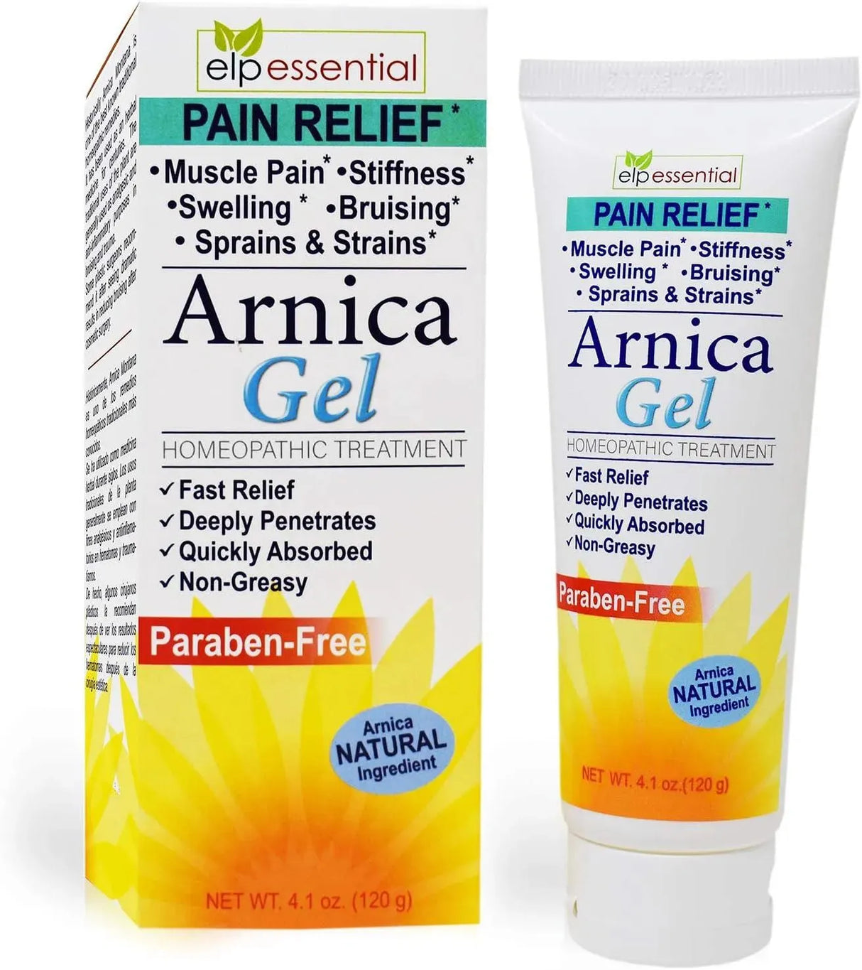 ELP ESSENTIAL - ELP ESSENTIAL Arnica Montana Pain Relief Gel 4.1 Oz. - The Red Vitamin MX - Suplementos Alimenticios - {{ shop.shopifyCountryName }}