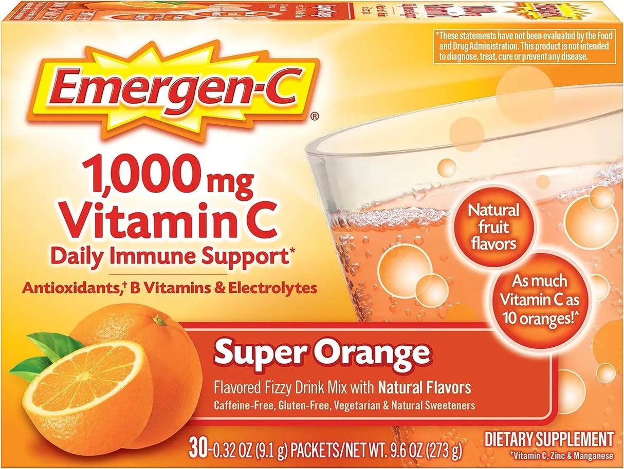 EMERGEN-C - Emergen-C 1000mg Vitamin C Powder 30 Paquetes - The Red Vitamin MX - Suplementos Alimenticios - {{ shop.shopifyCountryName }}
