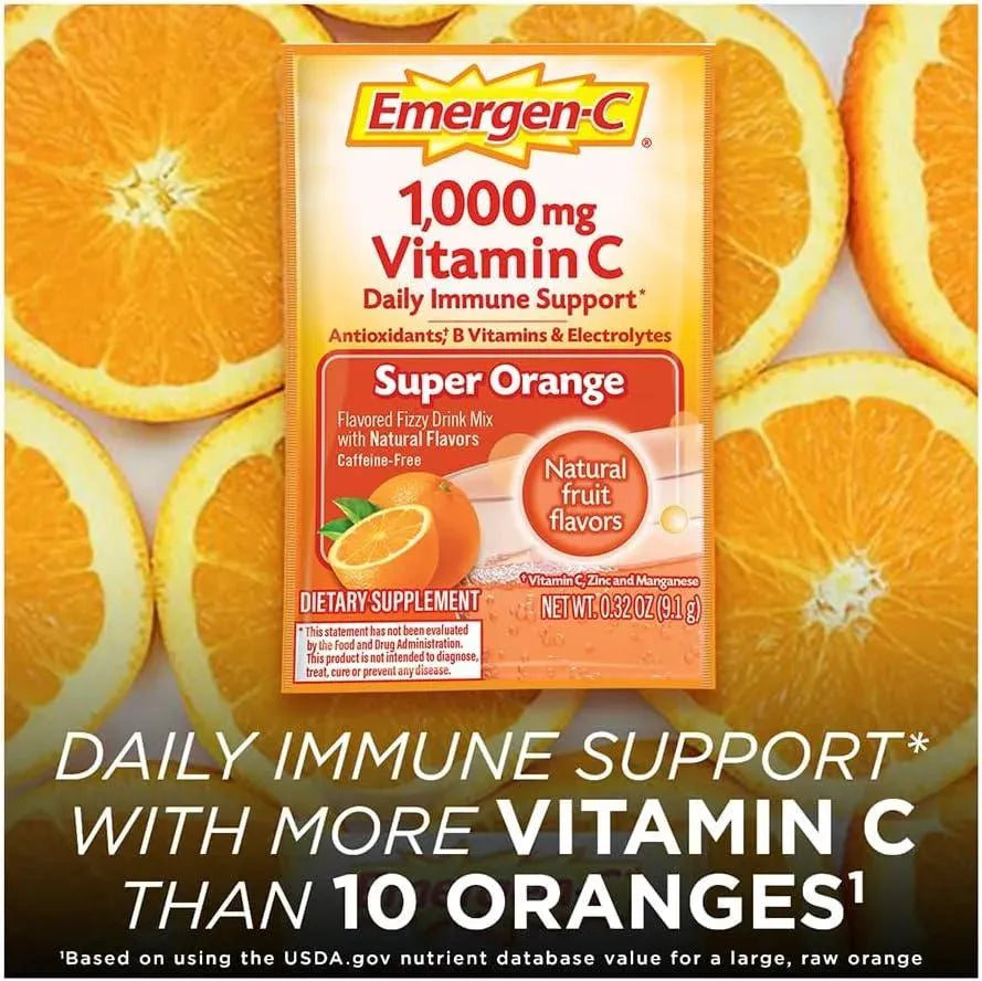 EMERGEN-C - Emergen-C 1000mg Vitamin C Powder 30 Paquetes - The Red Vitamin MX - Suplementos Alimenticios - {{ shop.shopifyCountryName }}